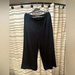 Volcom Black flowy lightweight pull on beach palazzo pant with pockets